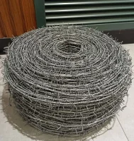 Оцинкованная колючая проволока КЦ-1 диаметром 2,8 мм по ГОСТ 285-69 Бухта колючей проволоки КЦ-1 весом 42 кг и государственным стандартом 285-69
