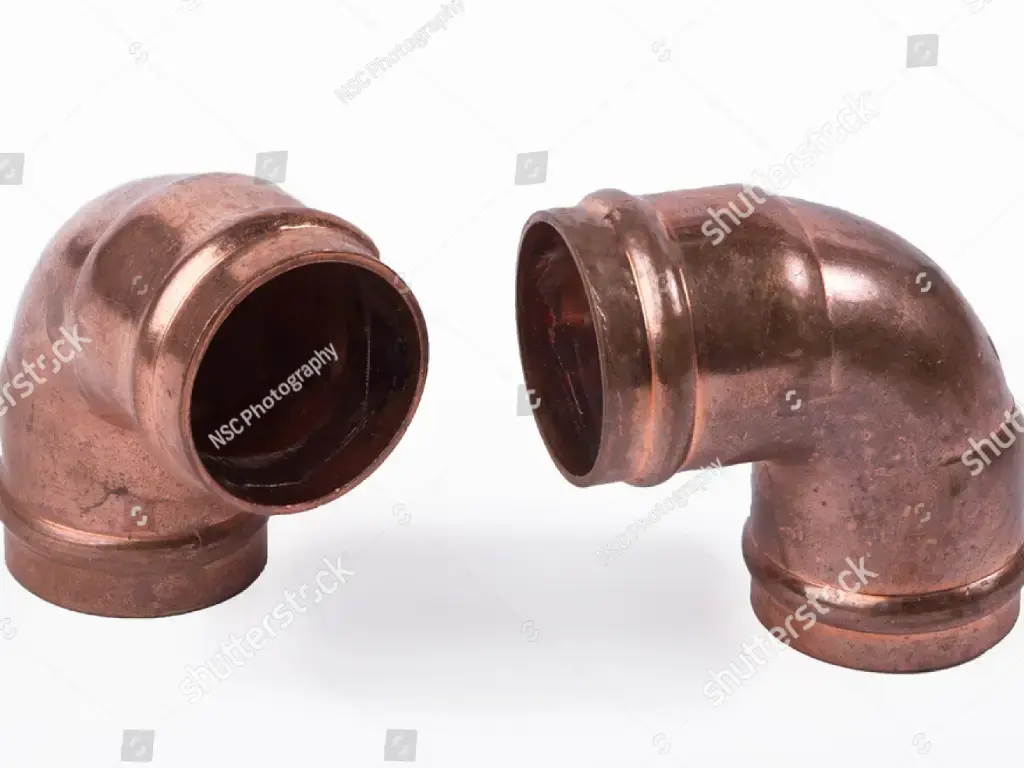 Угольник медный 1 1/8", 45 градусов, цена за штуку
