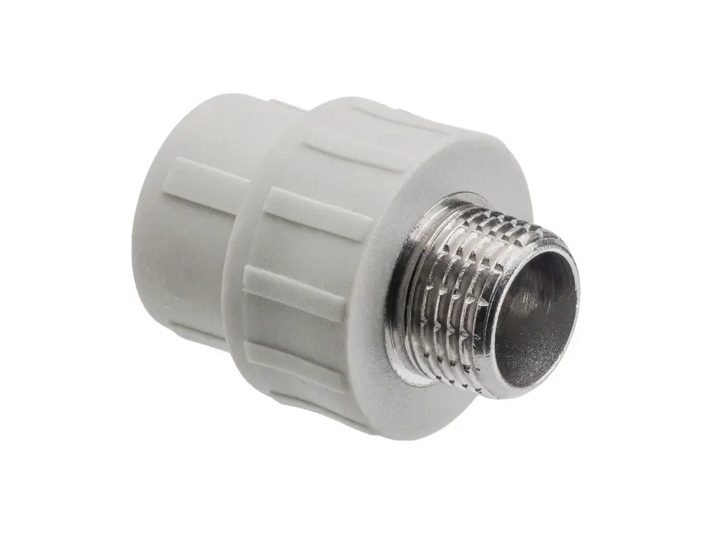 Муфта PPR 40х25 мм (1 1/2х1"), полипропиленовая, переходная, внутренняя пайка, наружная пайка