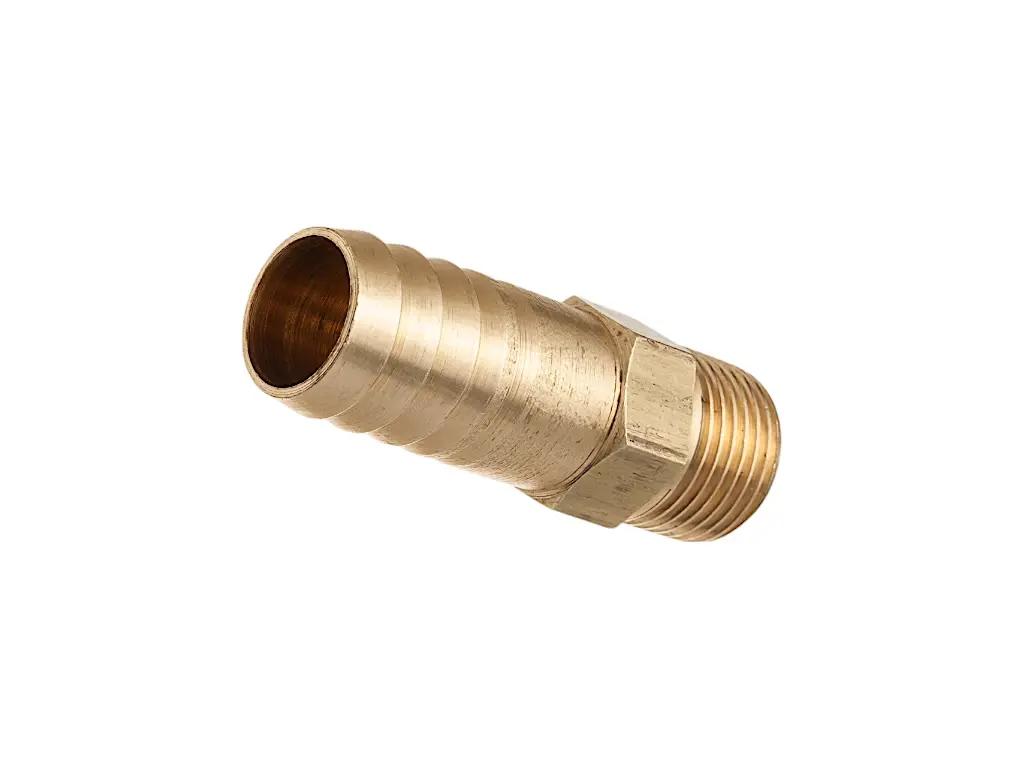 Штуцер с резьбой, 40х1 1/2", AISI 304, елочка