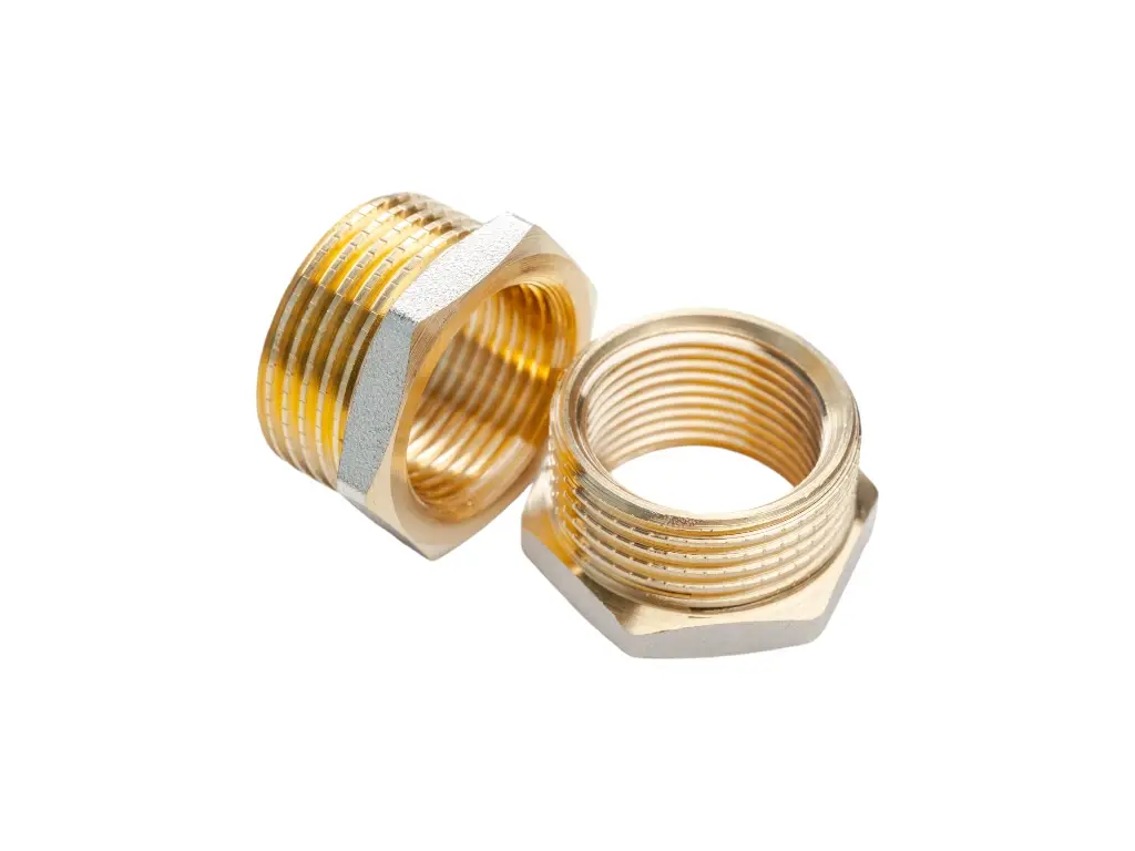 Футорка 1/2х3/4" (15х20 мм), латунная, внутренняя-наружная резьба, EUROS